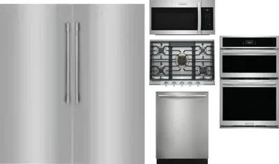 6 Piece Package Includes Refrigerator, Freezer, Cooktop, Wall Oven, Microwave And Dishwasher