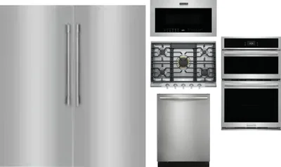 6 Piece Package Includes Refrigerator, Freezer, Cooktop, Wall Oven, Microwave And Dishwasher