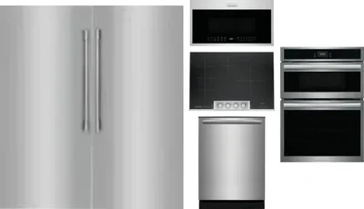 6 Piece Package Includes Refrigerator, Freezer, Cooktop, Wall Oven, Microwave And Dishwasher