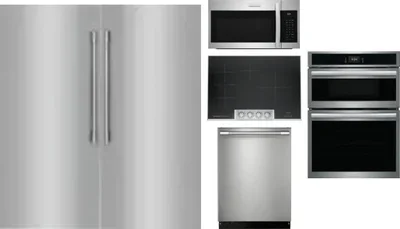 6 Piece Package Includes Refrigerator, Freezer, Cooktop, Wall Oven, Microwave And Dishwasher