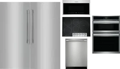 6 Piece Package Includes Refrigerator, Freezer, Cooktop, Wall Oven, Microwave And Dishwasher