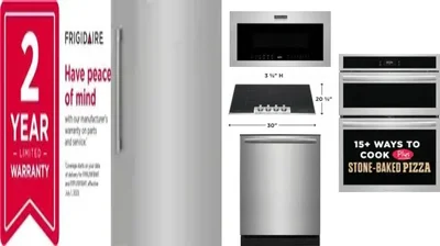 6 Piece Package Includes Refrigerator, Freezer, Cooktop, Wall Oven, Microwave And Dishwasher