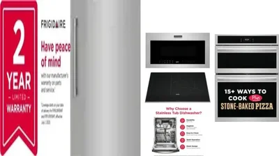 6 Piece Package Includes Refrigerator, Freezer, Cooktop, Wall Oven, Microwave And Dishwasher