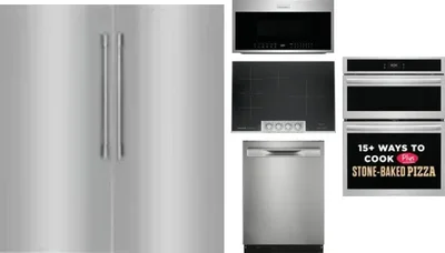6 Piece Package Includes Refrigerator, Freezer, Cooktop, Wall Oven, Microwave And Dishwasher