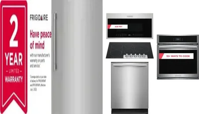 6 Piece Package Includes Refrigerator, Freezer, Cooktop, Wall Oven, Microwave And Dishwasher