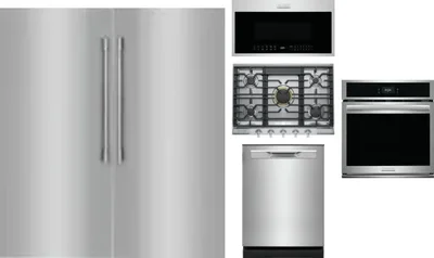 6 Piece Package Includes Refrigerator, Freezer, Cooktop, Wall Oven, Microwave And Dishwasher