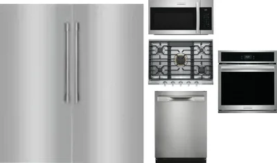 6 Piece Package Includes Refrigerator, Freezer, Cooktop, Wall Oven, Microwave And Dishwasher