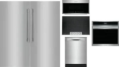 6 Piece Package Includes Refrigerator, Freezer, Cooktop, Wall Oven, Microwave And Dishwasher