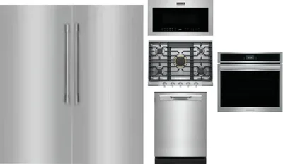 6 Piece Package Includes Refrigerator, Freezer, Cooktop, Wall Oven, Microwave And Dishwasher
