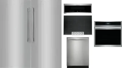 6 Piece Package Includes Refrigerator, Freezer, Cooktop, Wall Oven, Microwave And Dishwasher