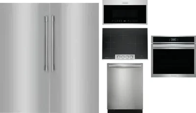 6 Piece Package Includes Refrigerator, Freezer, Cooktop, Wall Oven, Microwave And Dishwasher