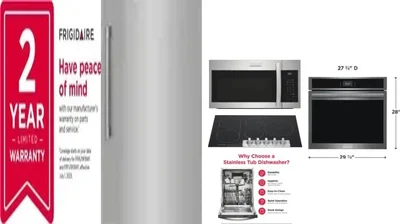6 Piece Package Includes Refrigerator, Freezer, Cooktop, Wall Oven, Microwave And Dishwasher