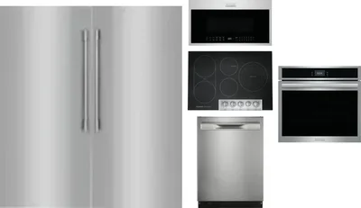 6 Piece Package Includes Refrigerator, Freezer, Cooktop, Wall Oven, Microwave And Dishwasher