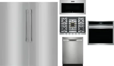 6 Piece Package Includes Refrigerator, Freezer, Cooktop, Wall Oven, Microwave And Dishwasher