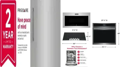6 Piece Package Includes Refrigerator, Freezer, Cooktop, Wall Oven, Microwave And Dishwasher