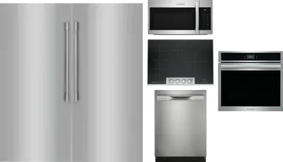 6 Piece Package Includes Refrigerator, Freezer, Cooktop, Wall Oven, Microwave And Dishwasher