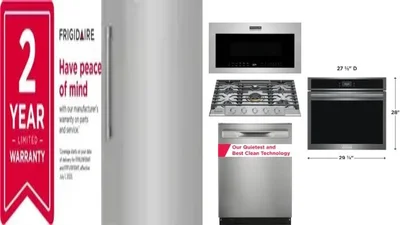6 Piece Package Includes Refrigerator, Freezer, Cooktop, Wall Oven, Microwave And Dishwasher