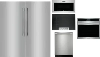 6 Piece Package Includes Refrigerator, Freezer, Cooktop, Wall Oven, Microwave And Dishwasher