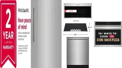 6 Piece Package Includes Refrigerator, Freezer, Cooktop, Wall Oven, Microwave And Dishwasher