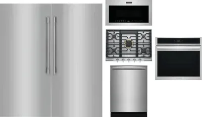 6 Piece Package Includes Refrigerator, Freezer, Cooktop, Wall Oven, Microwave And Dishwasher