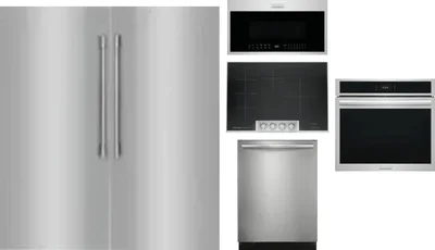 6 Piece Package Includes Refrigerator, Freezer, Cooktop, Wall Oven, Microwave And Dishwasher