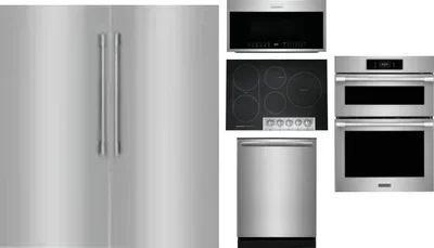 6 Piece Package Includes Refrigerator, Freezer, Cooktop, Wall Oven, Microwave And Dishwasher