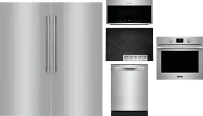 6 Piece Package Includes Refrigerator, Freezer, Cooktop, Wall Oven, Microwave And Dishwasher