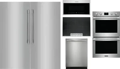 6 Piece Package Includes Refrigerator, Freezer, Cooktop, Wall Oven, Microwave And Dishwasher