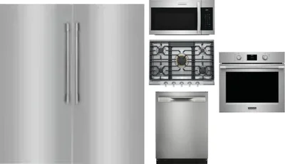6 Piece Package Includes Refrigerator, Freezer, Cooktop, Wall Oven, Microwave And Dishwasher