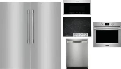 6 Piece Package Includes Refrigerator, Freezer, Cooktop, Wall Oven, Microwave And Dishwasher