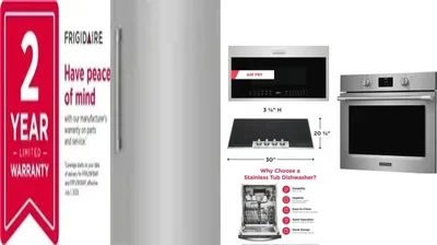 6 Piece Package Includes Refrigerator, Freezer, Cooktop, Wall Oven, Microwave And Dishwasher