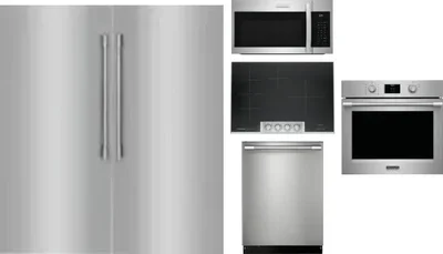 6 Piece Package Includes Refrigerator, Freezer, Cooktop, Wall Oven, Microwave And Dishwasher