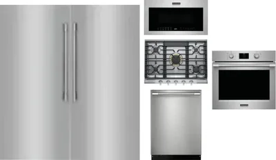 6 Piece Package Includes Refrigerator, Freezer, Cooktop, Wall Oven, Microwave And Dishwasher