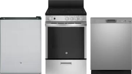 3 Piece Package Includes Refrigerator, Range And Dishwasher