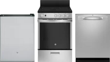 3 Piece Package Includes Refrigerator, Range And Dishwasher