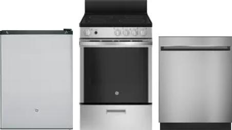 3 Piece Package Includes Refrigerator, Range And Dishwasher