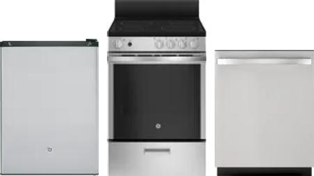 3 Piece Package Includes Refrigerator, Range And Dishwasher