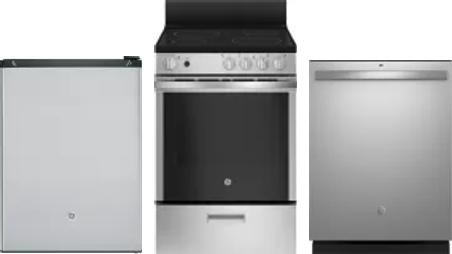 3 Piece Package Includes Refrigerator, Range And Dishwasher