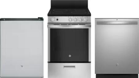 3 Piece Package Includes Refrigerator, Range And Dishwasher