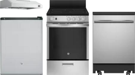 4 Piece Package Includes Refrigerator, Range, Hood And Dishwasher