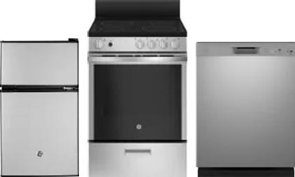 3 Piece Package Includes Refrigerator, Range And Dishwasher