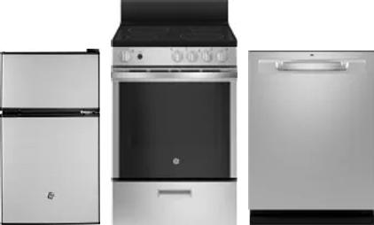 3 Piece Package Includes Refrigerator, Range And Dishwasher