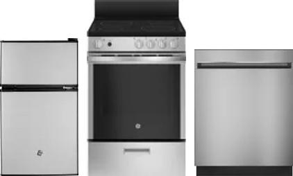 3 Piece Package Includes Refrigerator, Range And Dishwasher