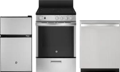 3 Piece Package Includes Refrigerator, Range And Dishwasher
