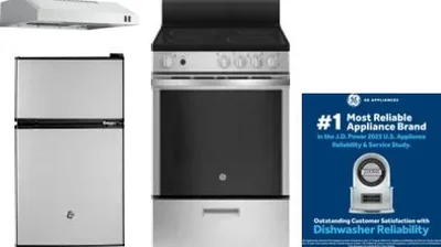 4 Piece Package Includes Refrigerator, Range, Hood And Dishwasher