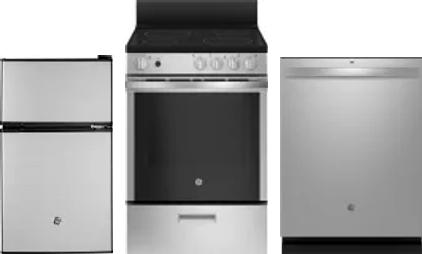 3 Piece Package Includes Refrigerator, Range And Dishwasher