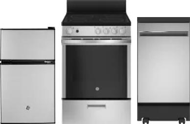 3 Piece Package Includes Refrigerator, Range And Dishwasher