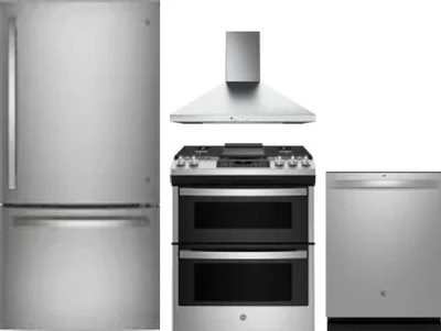 4 Piece Package Includes Refrigerator, Range, Hood And Dishwasher