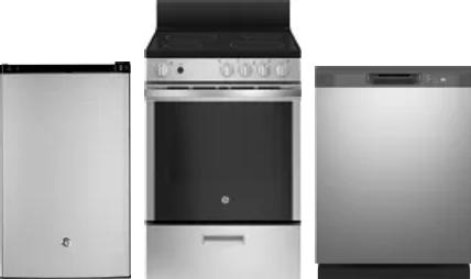 3 Piece Package Includes Refrigerator, Range And Dishwasher