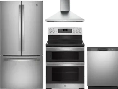 4 Piece Package Includes Refrigerator, Range, Hood And Dishwasher